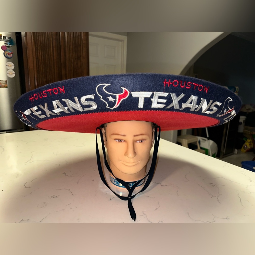 Houston Texans Custom Made Football Fan Sombrero